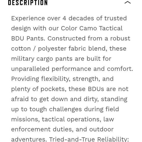 Rothco Tactical BDU Pants — Savage Orange Camo — Size M — EUC - Picture 6 of 10